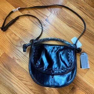 Foly+Corinna black cross body bag, new with tags